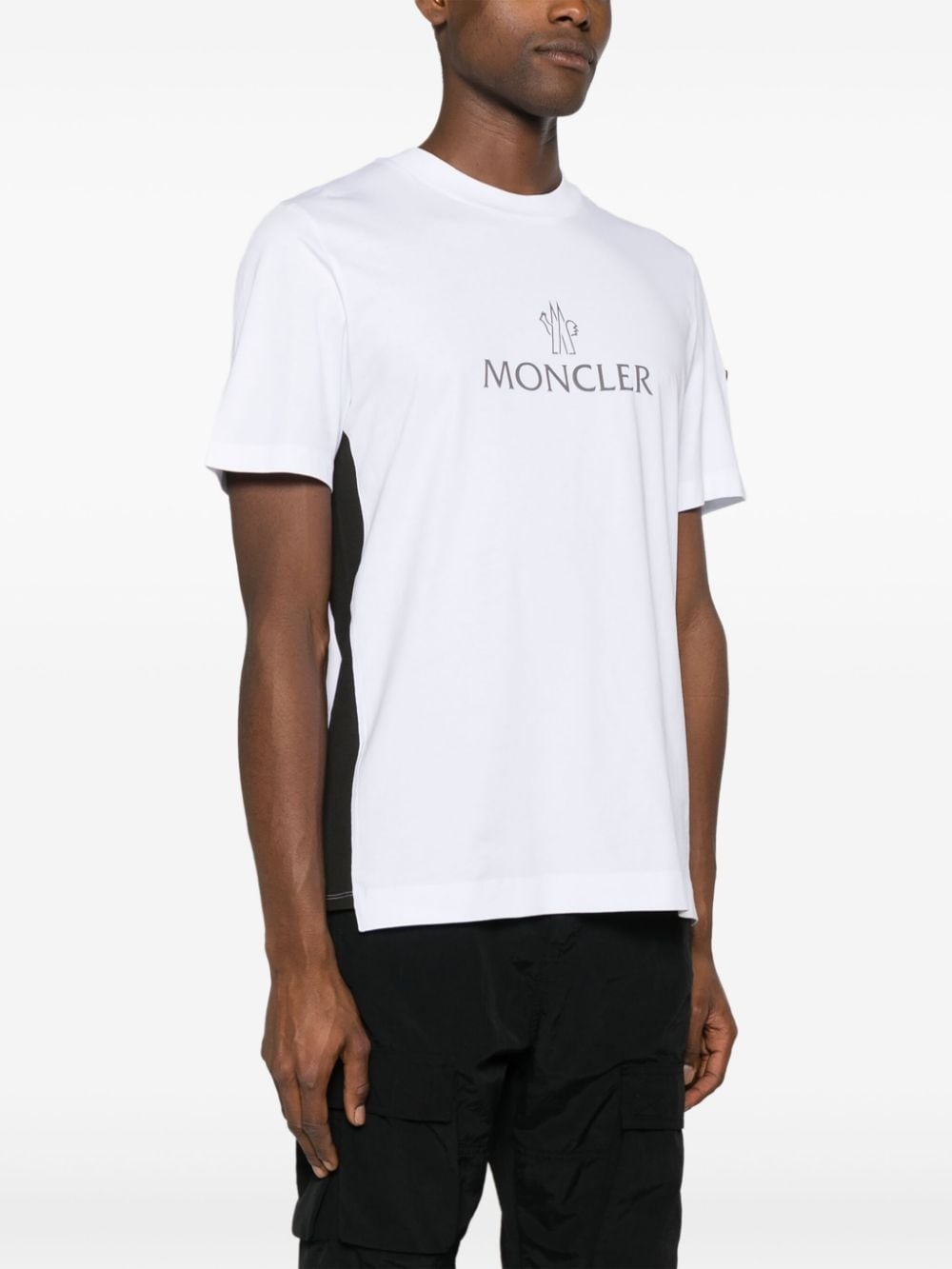 logo-print cotton T-shirt - 3