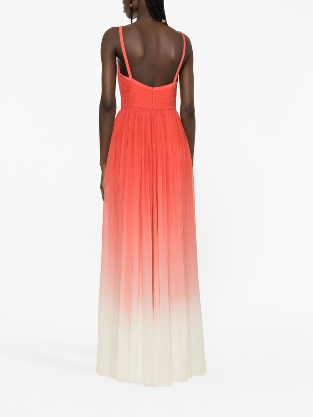 gradient silk gown - 3