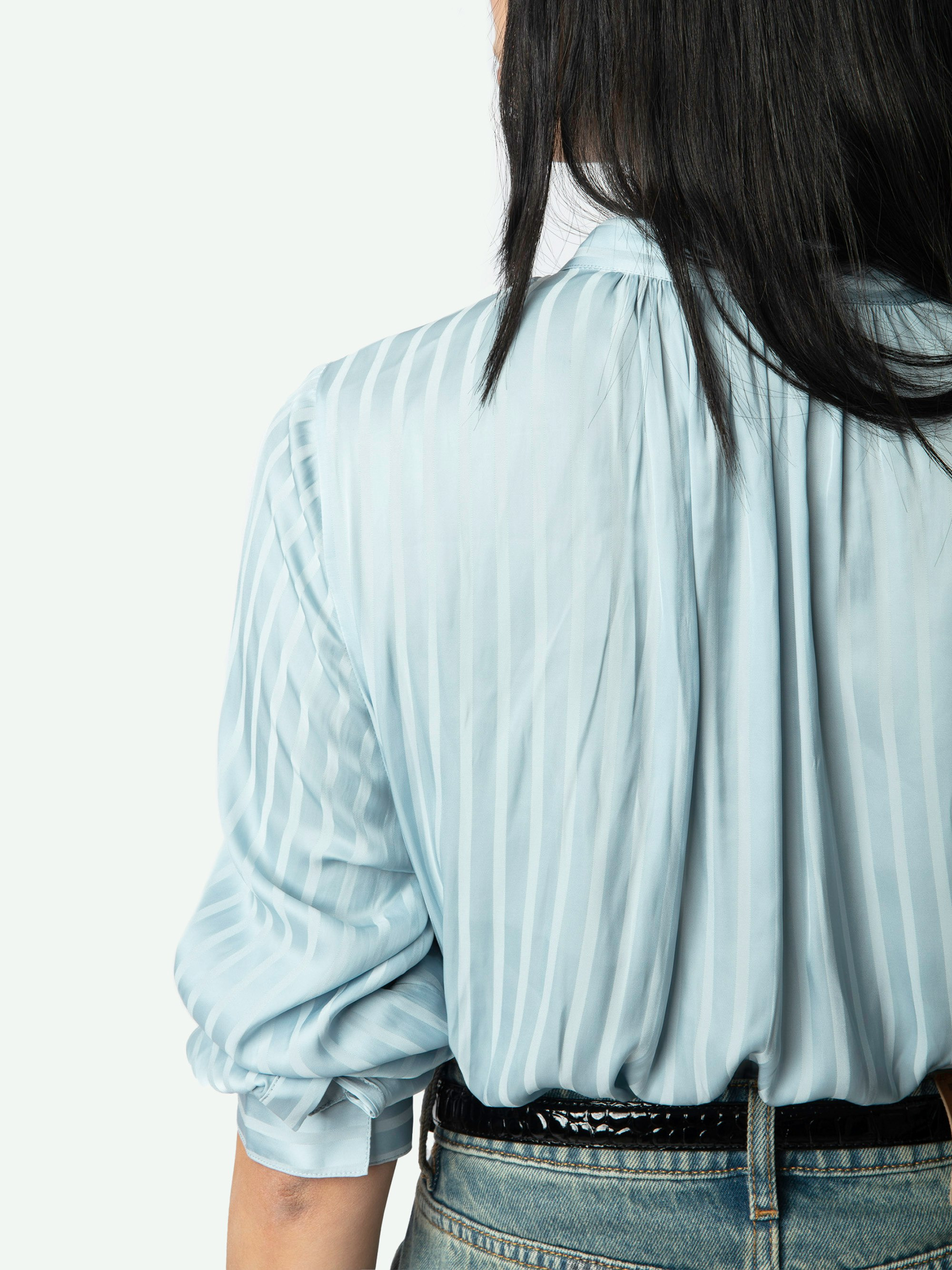 Tink Emerald Green Satin Blouse - 6