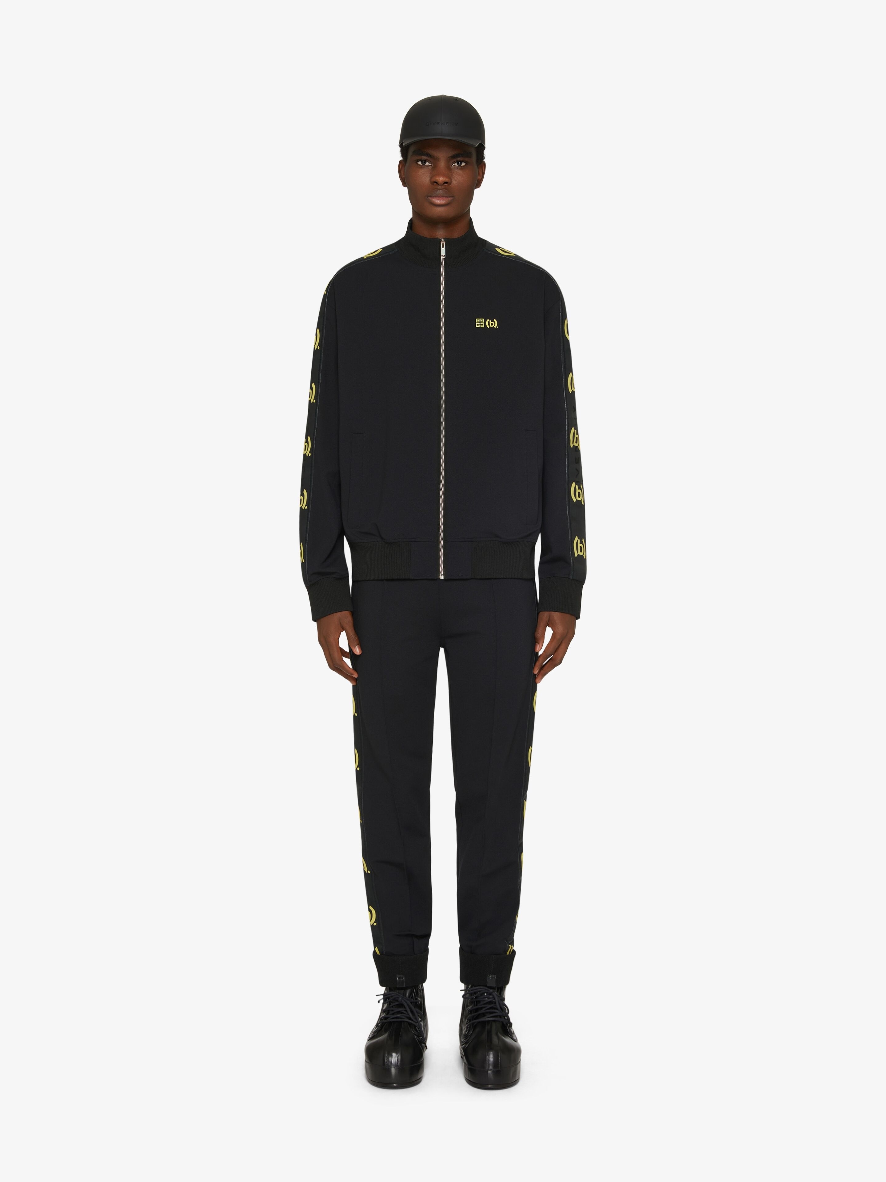 SLIM-FIT JOGGER PANTS IN JERSEY WITH (B). PRINTED GIVENCHY BANDS - 2