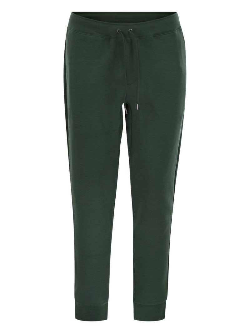logo-embroidered trousers 1