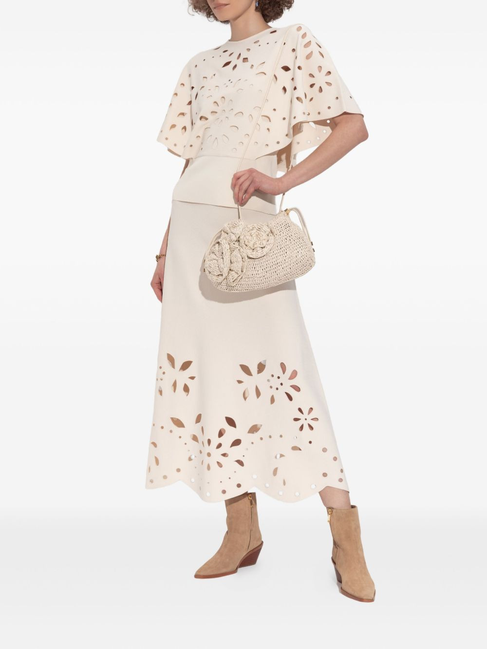 Josie laser-cut short-sleeve t-shirt - 2
