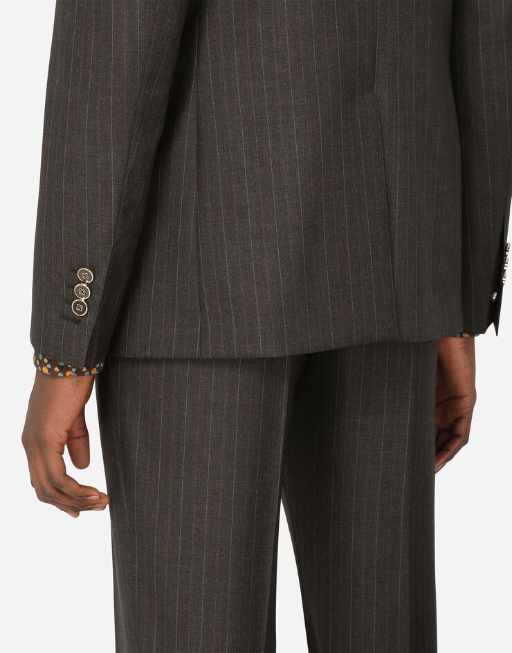 Pinstripe wool Martini-fit suit - 8