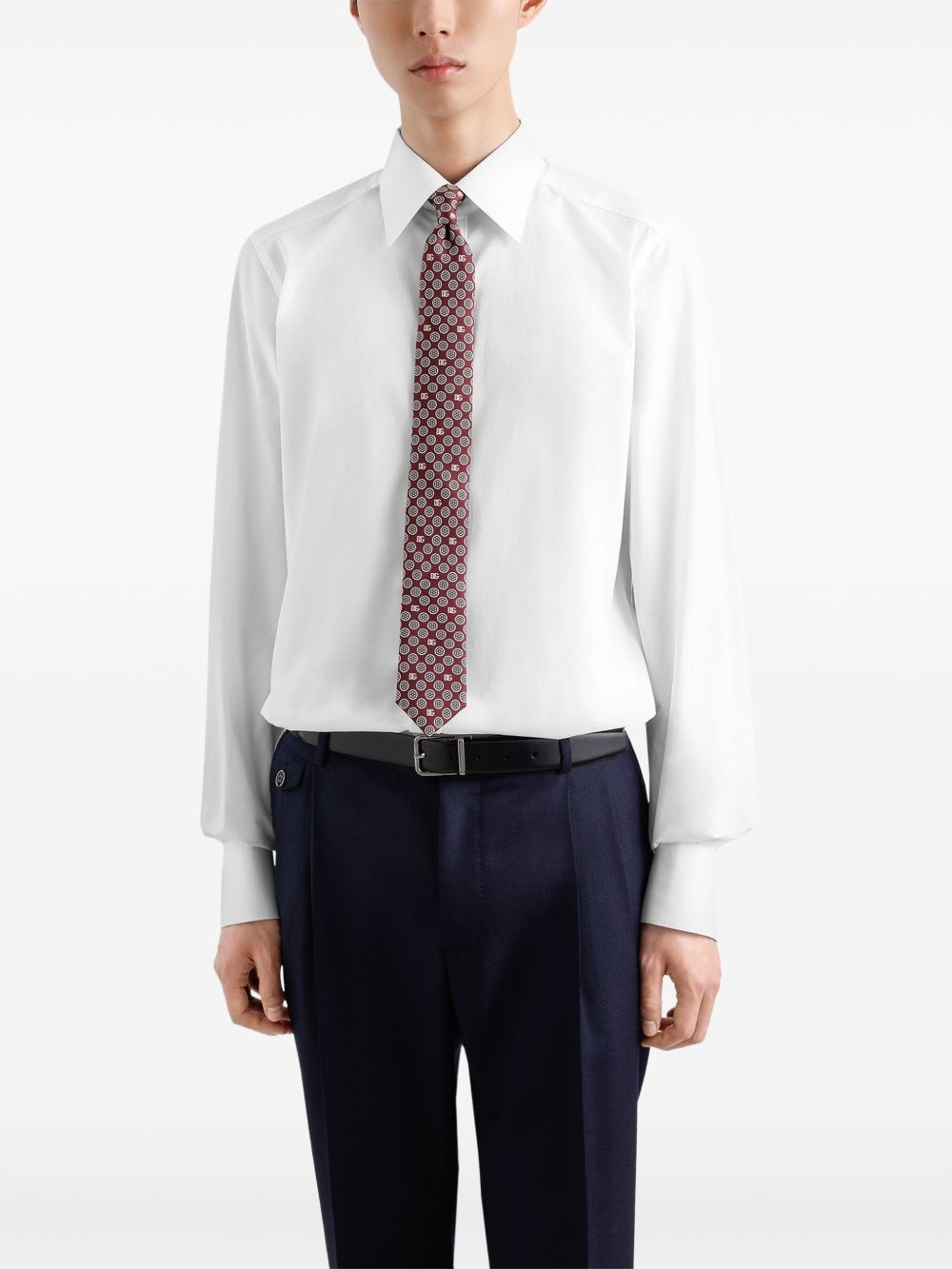 patterned-jacquard tie - 2