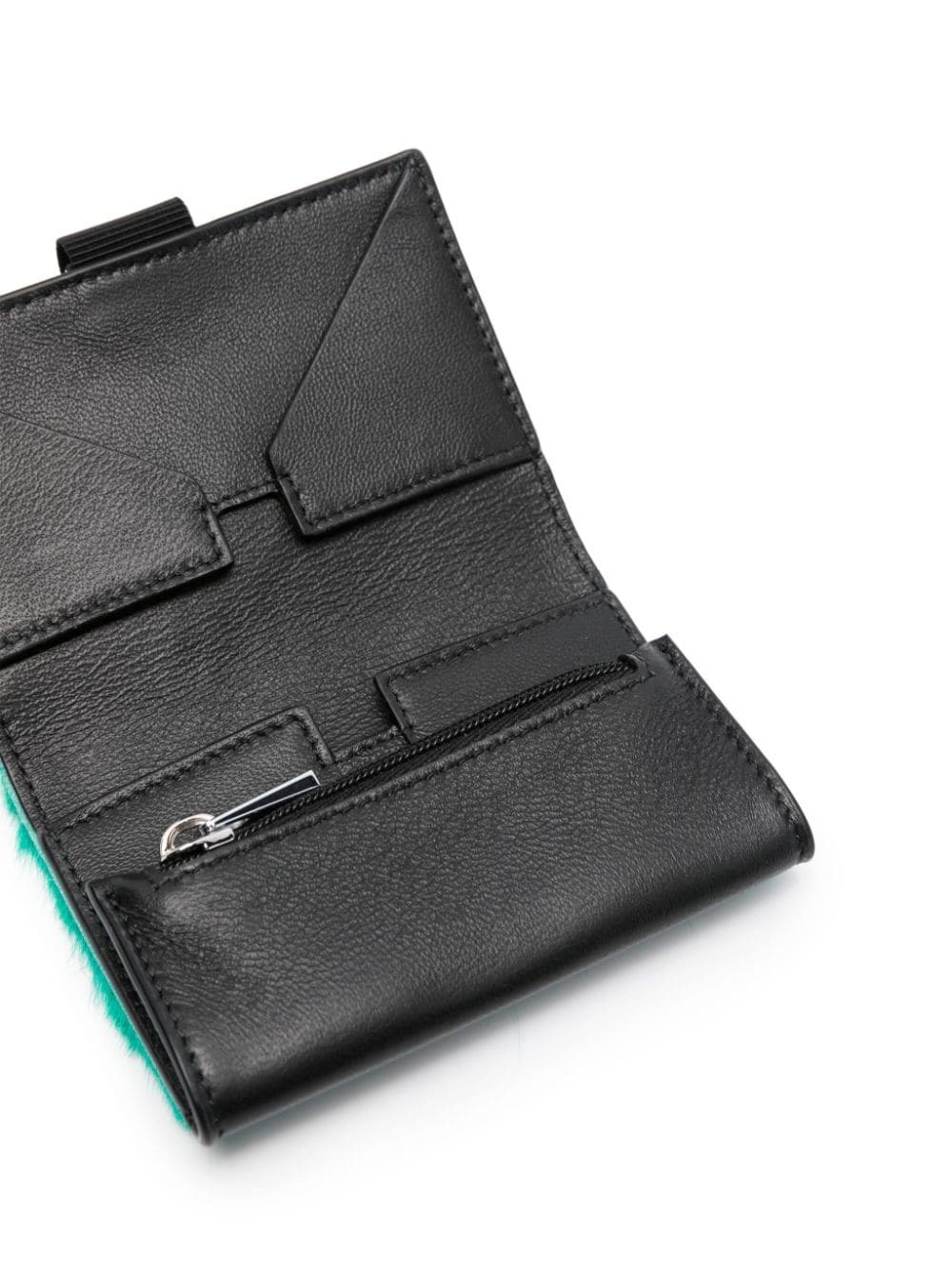 textured tri-fold wallet - 3