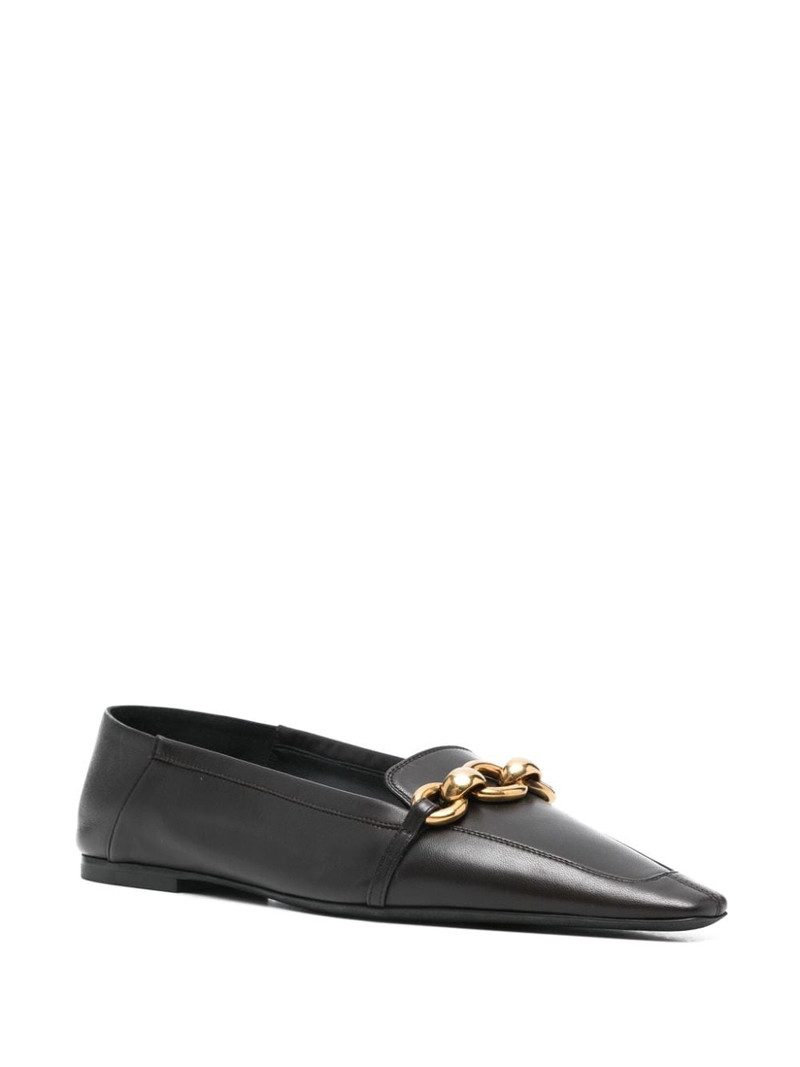 SAINT LAURENT chain-link loafers outlook