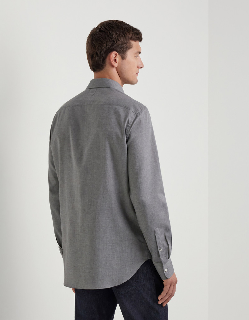 CASUAL REGULAR FIT MICRO-STRUCTURED COTTON SHIRT 3