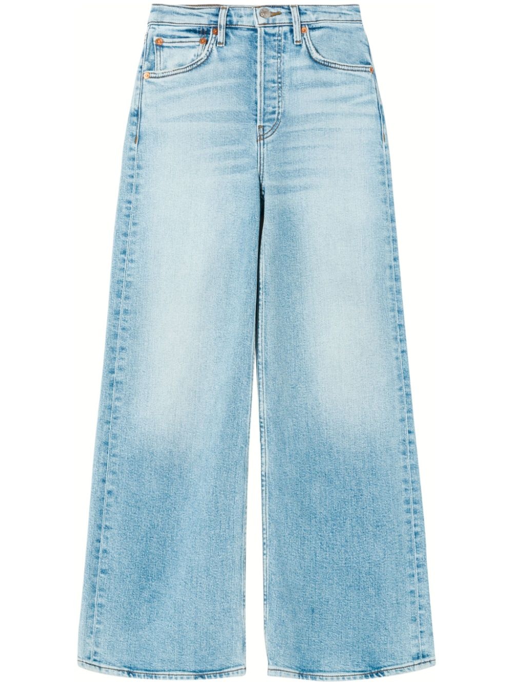wide-leg cropped jeans - 2
