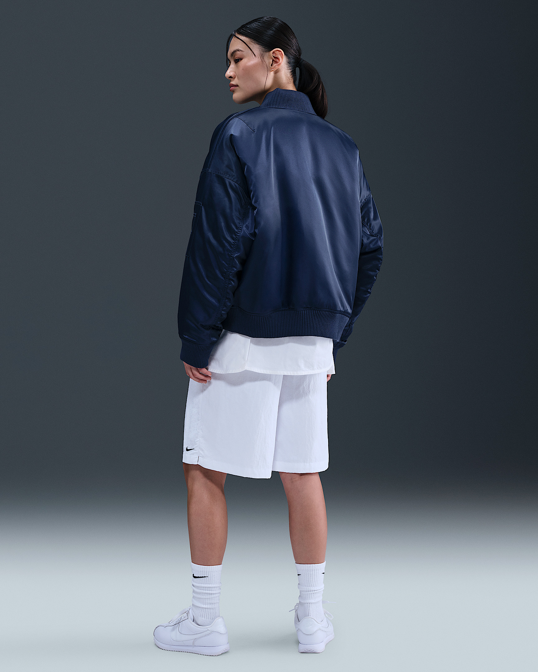 Nike Sportswear Women's Therma-FIT Reversible Bomber Jacket - 5