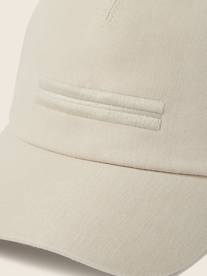 ZEGNA IVORY OASI LINO BASEBALL CAP outlook