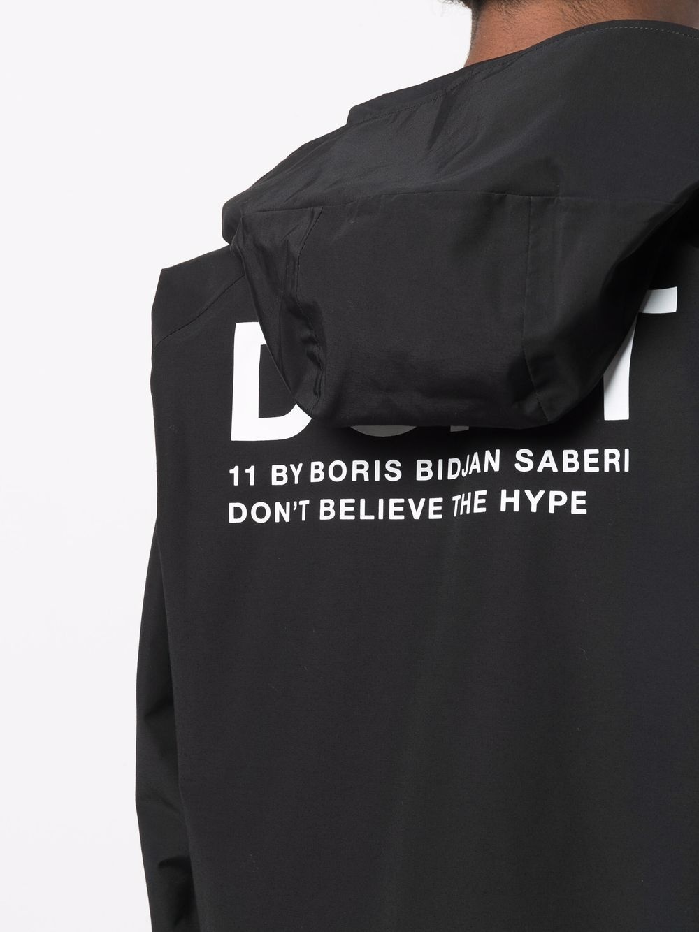 hooded zip-up jacket - 5