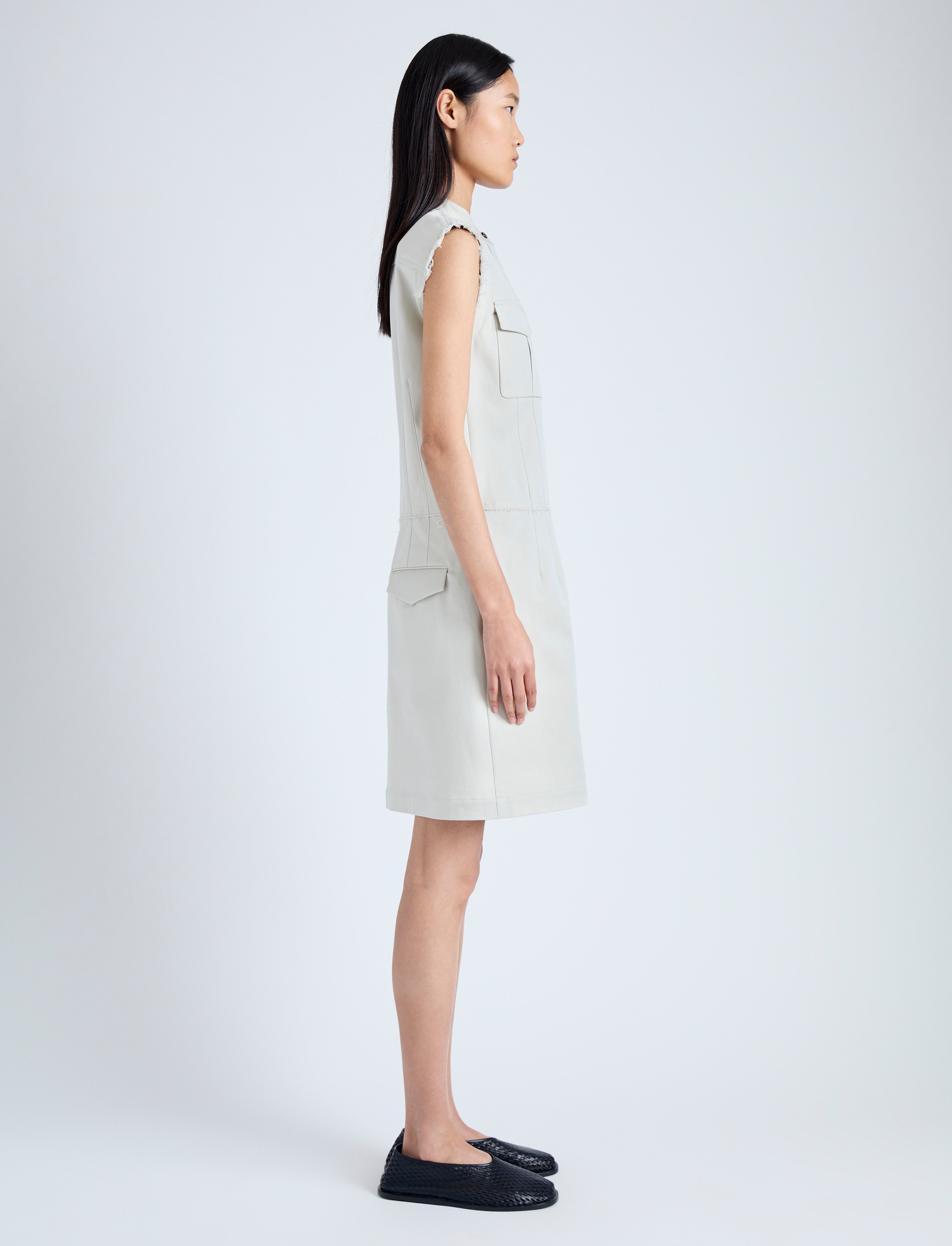 Erica Dress in Organic Cotton Twill - 3