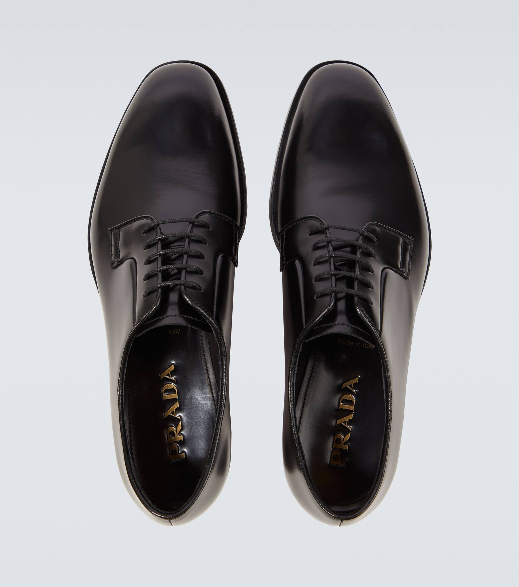 Brushed leather Derby shoes - 4