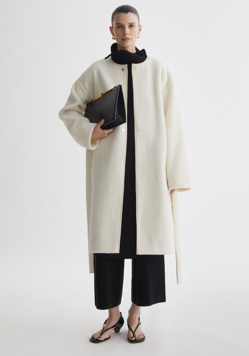 BLIZZARD Belted fleece coat 5