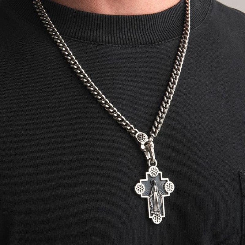 Iron Heart GOOD ART HLYWD Jimmy Cross Pendant Size A - Sterling Silver outlook