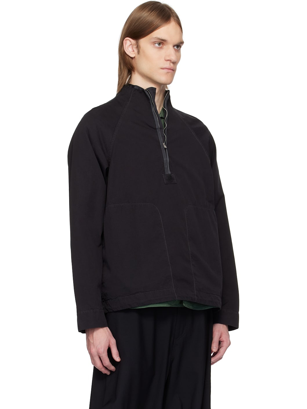Black Ganga Soft Cotton Track Jacket - 2