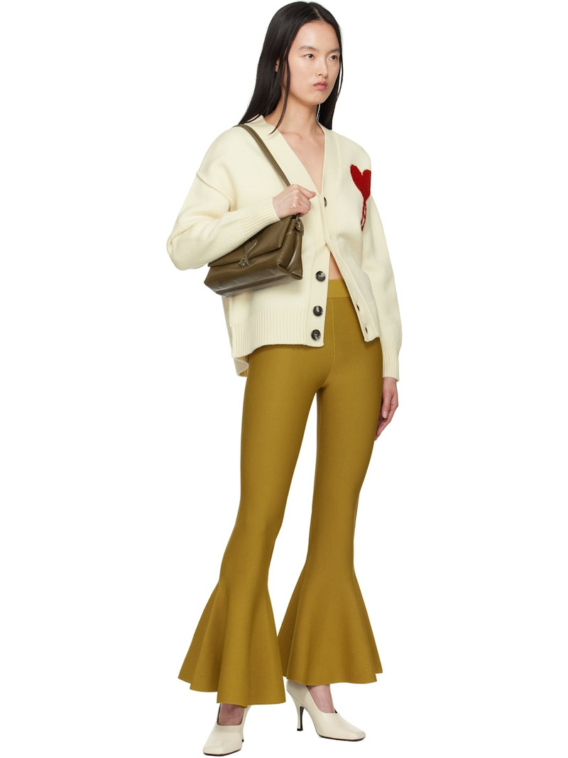 AMI Paris Yellow Godet Short Lounge Pants outlook