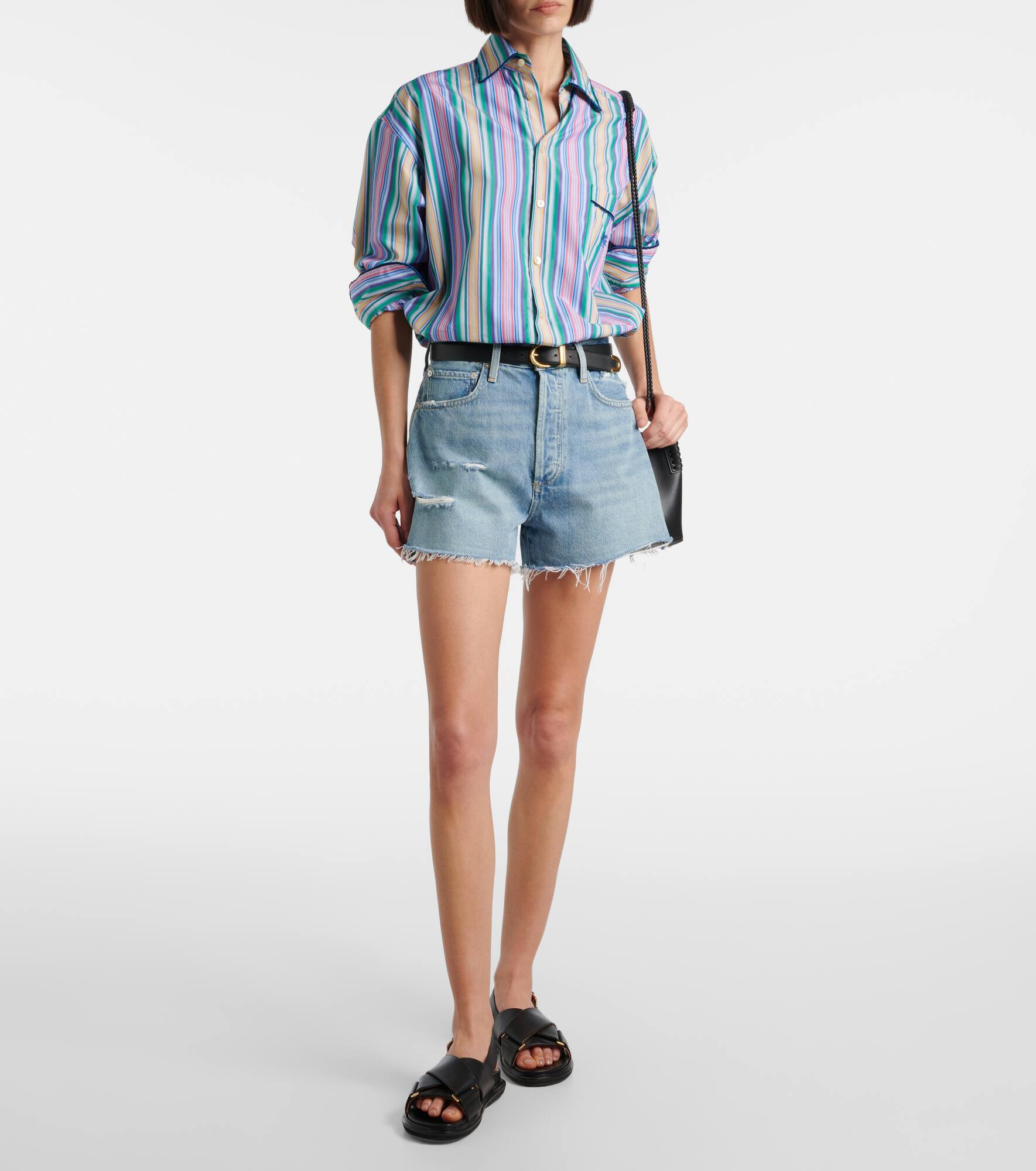 Marlow Vintage mid-rise denim shorts - 2
