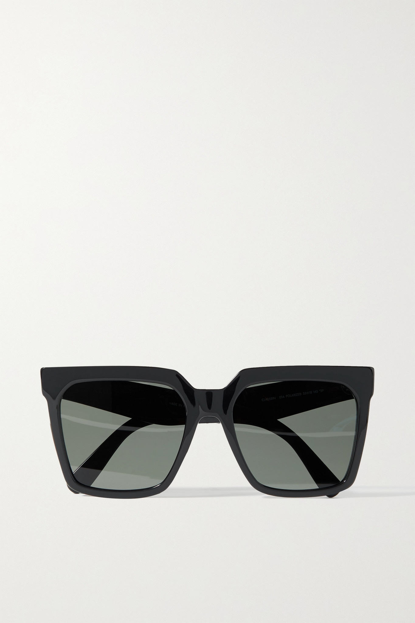 Oversized square-frame acetate sunglasses - 1