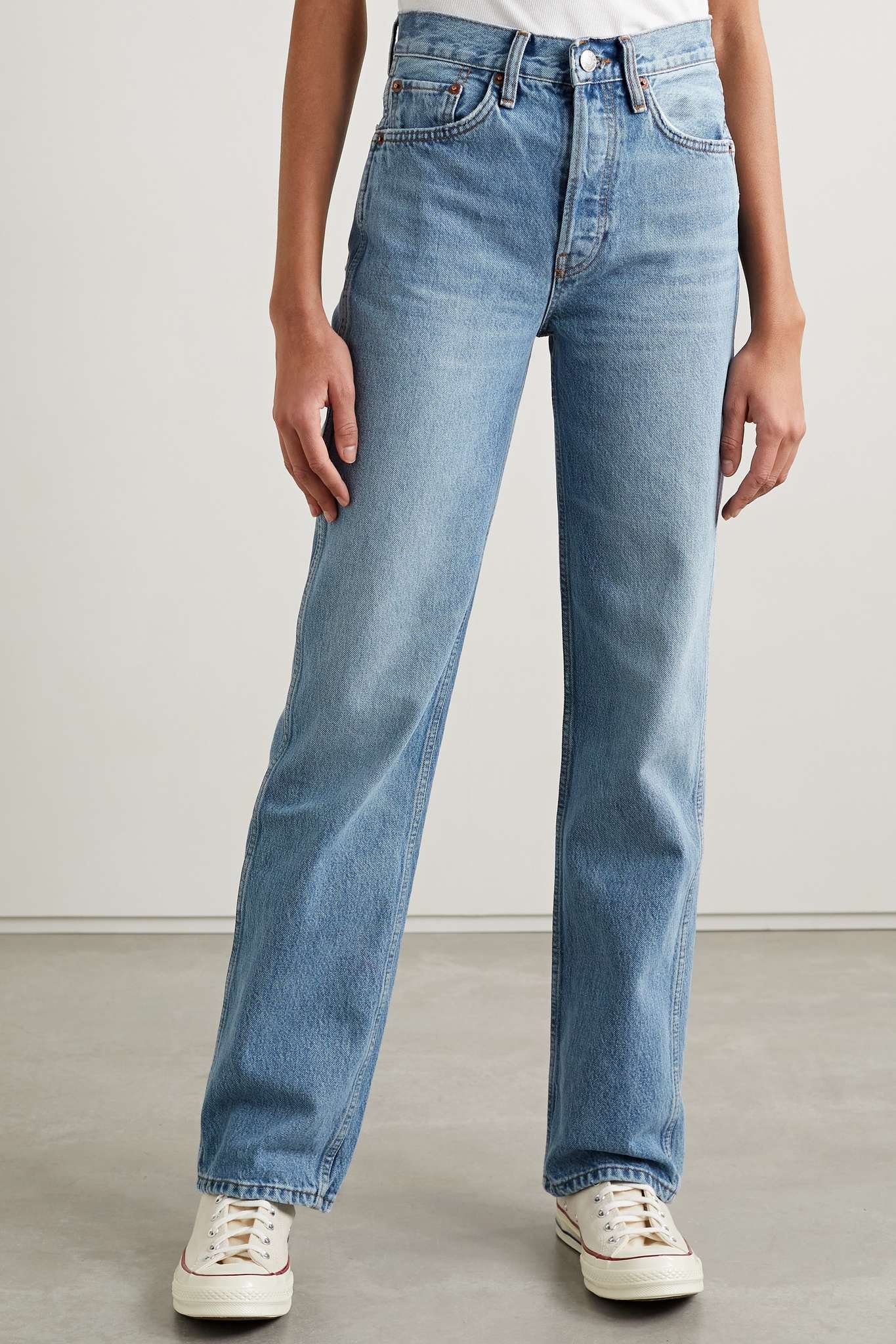 90s high-rise straight-leg jeans - 3