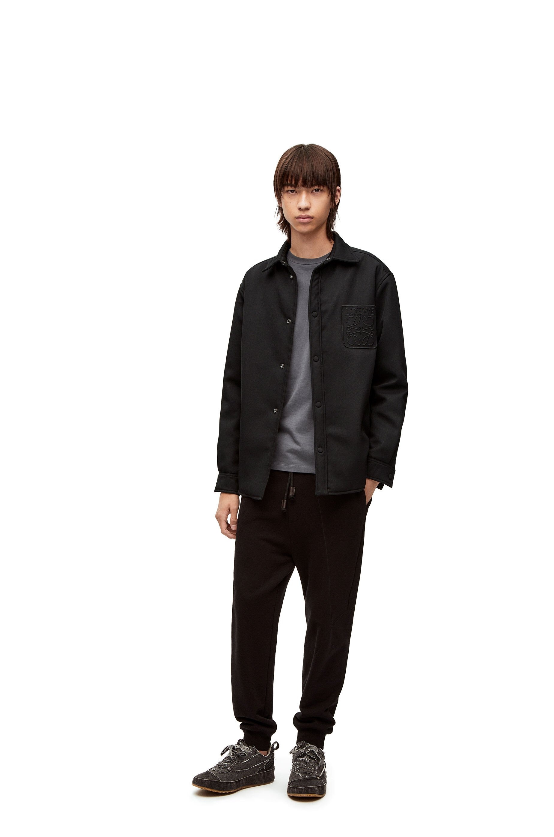 Padded overshirt in wool - 2