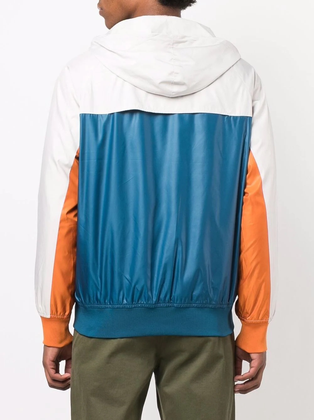 colour-blocked sport jacket - 4