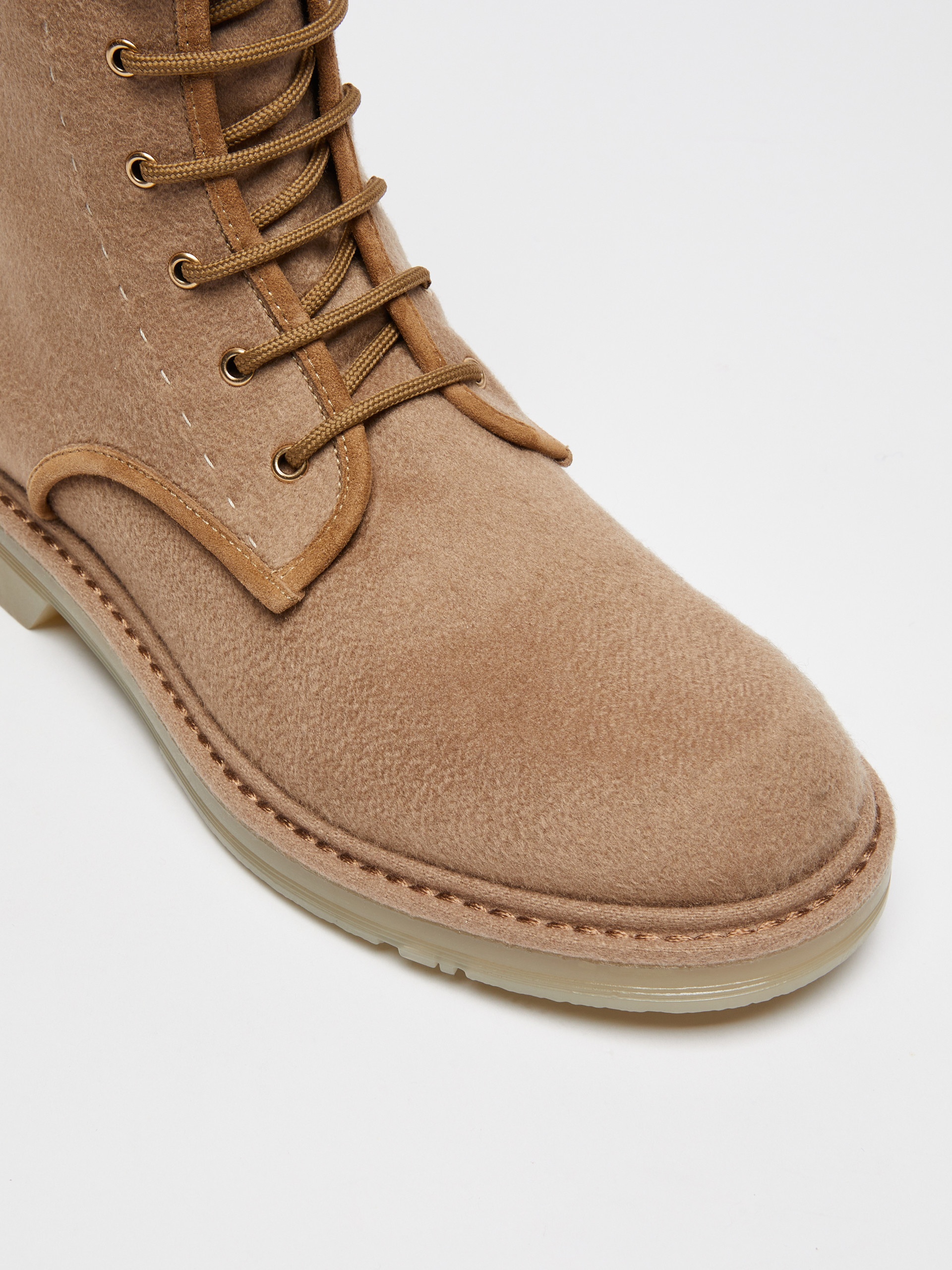 BAKERZIP Cashmere combat boots - 4
