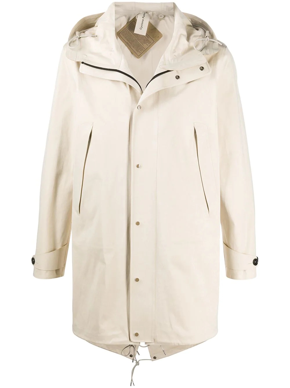 lightweight hooded parka coat - 1