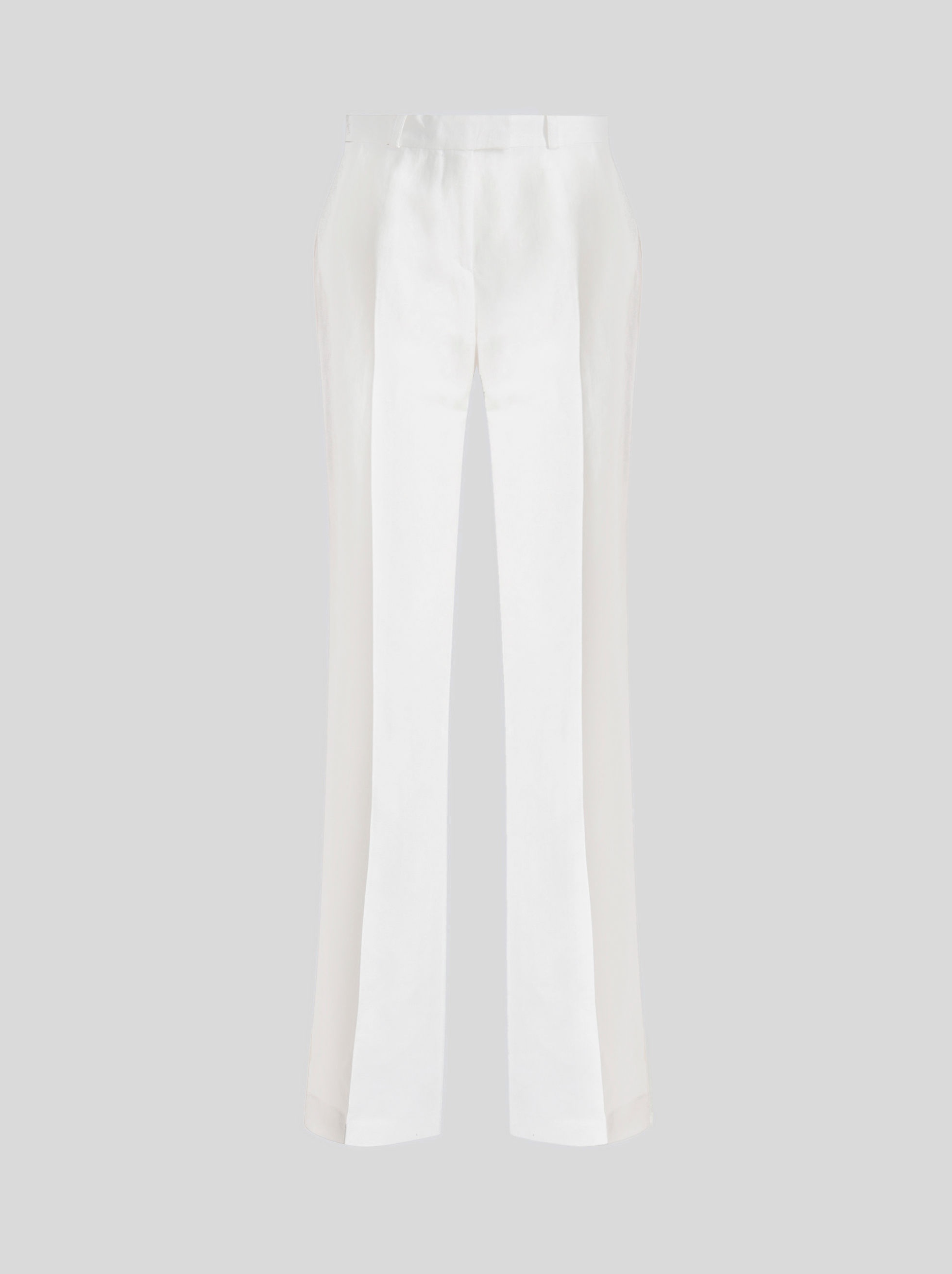 TAILORED LINEN AND SILK TROUSERS - 1