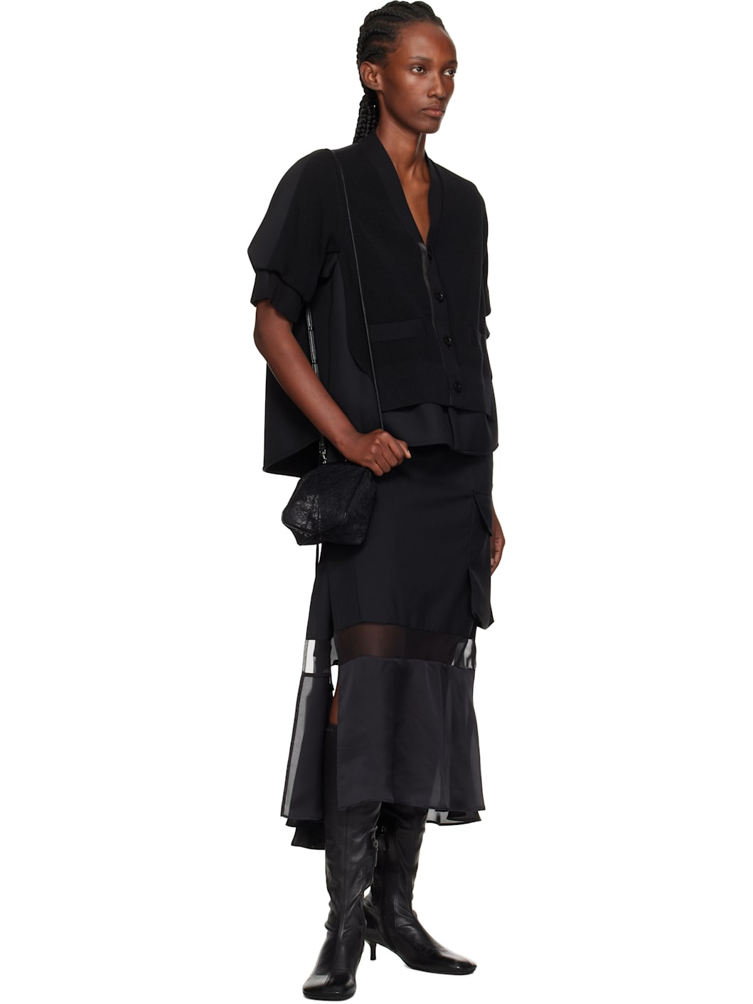 Black Clasp Pouch Bag - 4