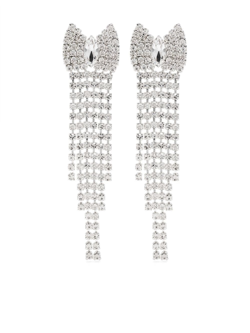 crystal-embellished chandelier earrings - 1