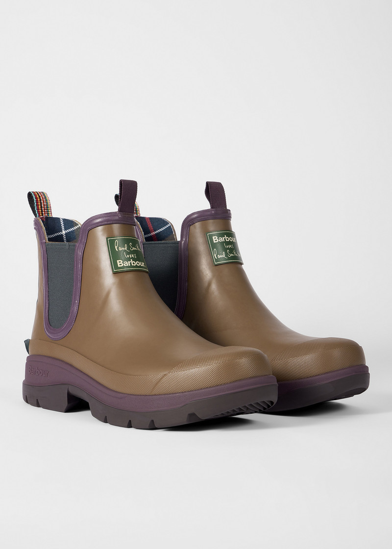 Paul Smith loves Barbour - Tan Ankle Wellingtons 5