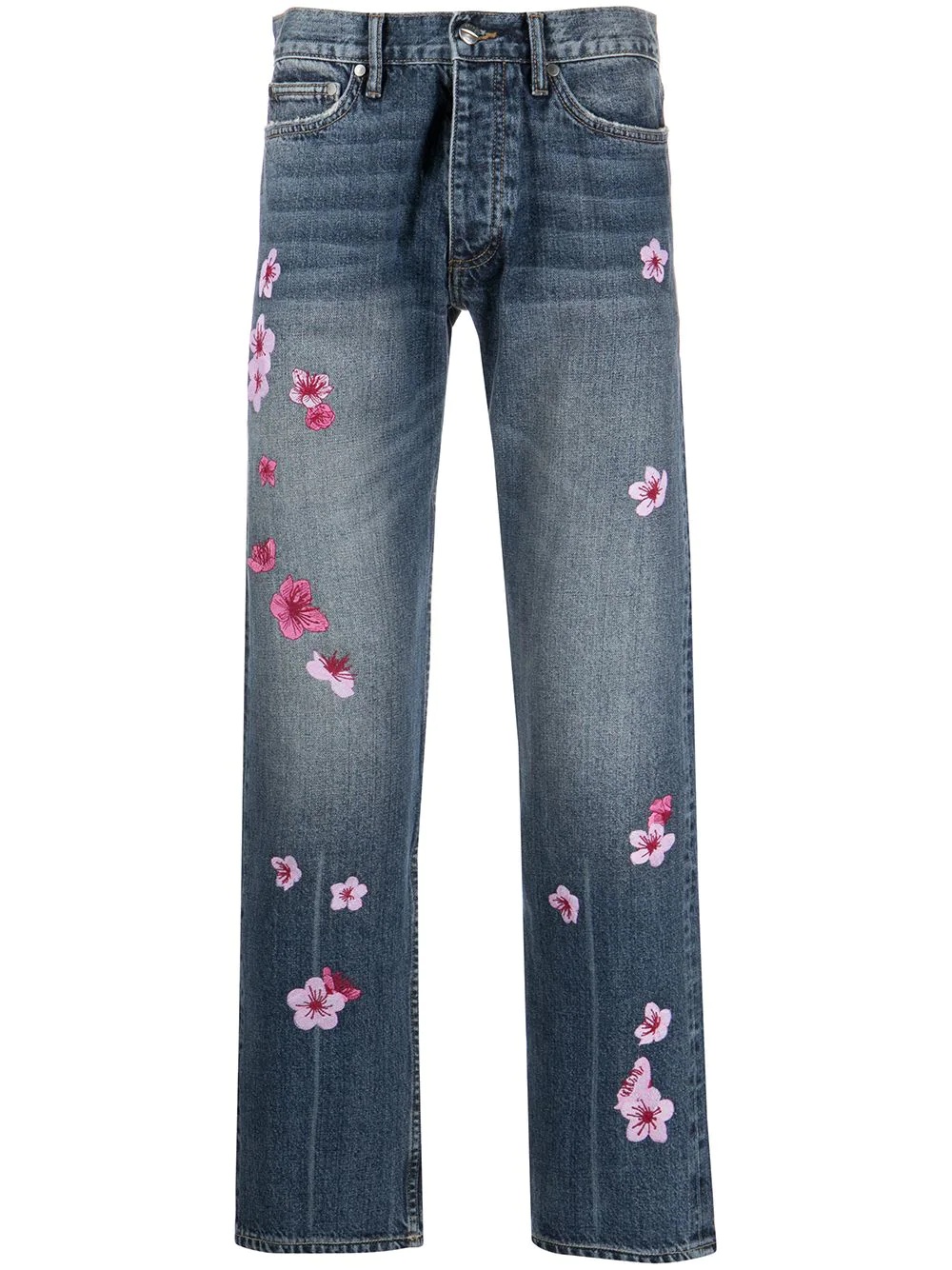 Blossom embroidered jeans - 1