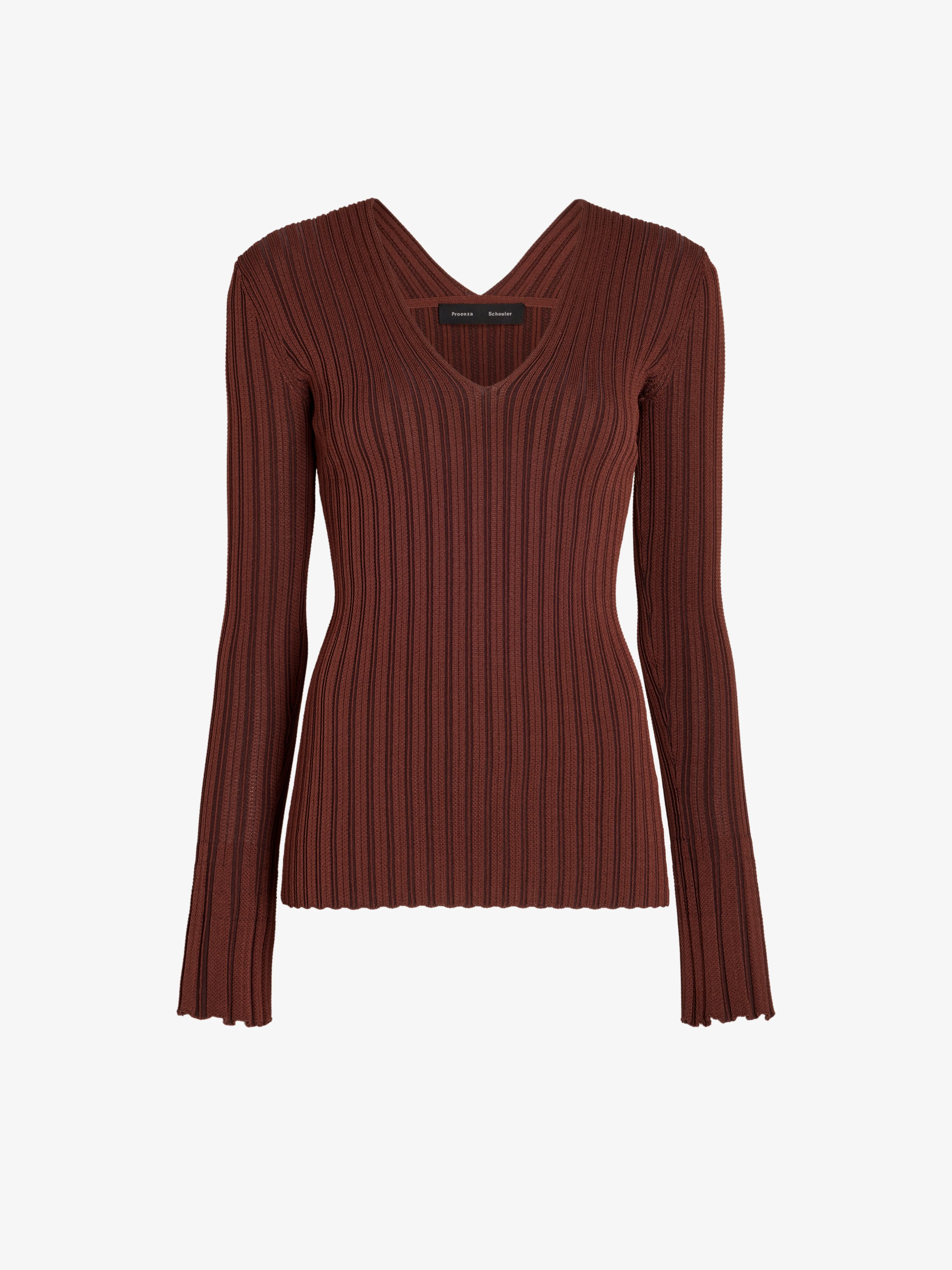 Roux Top in Viscose Silk Rib - 1