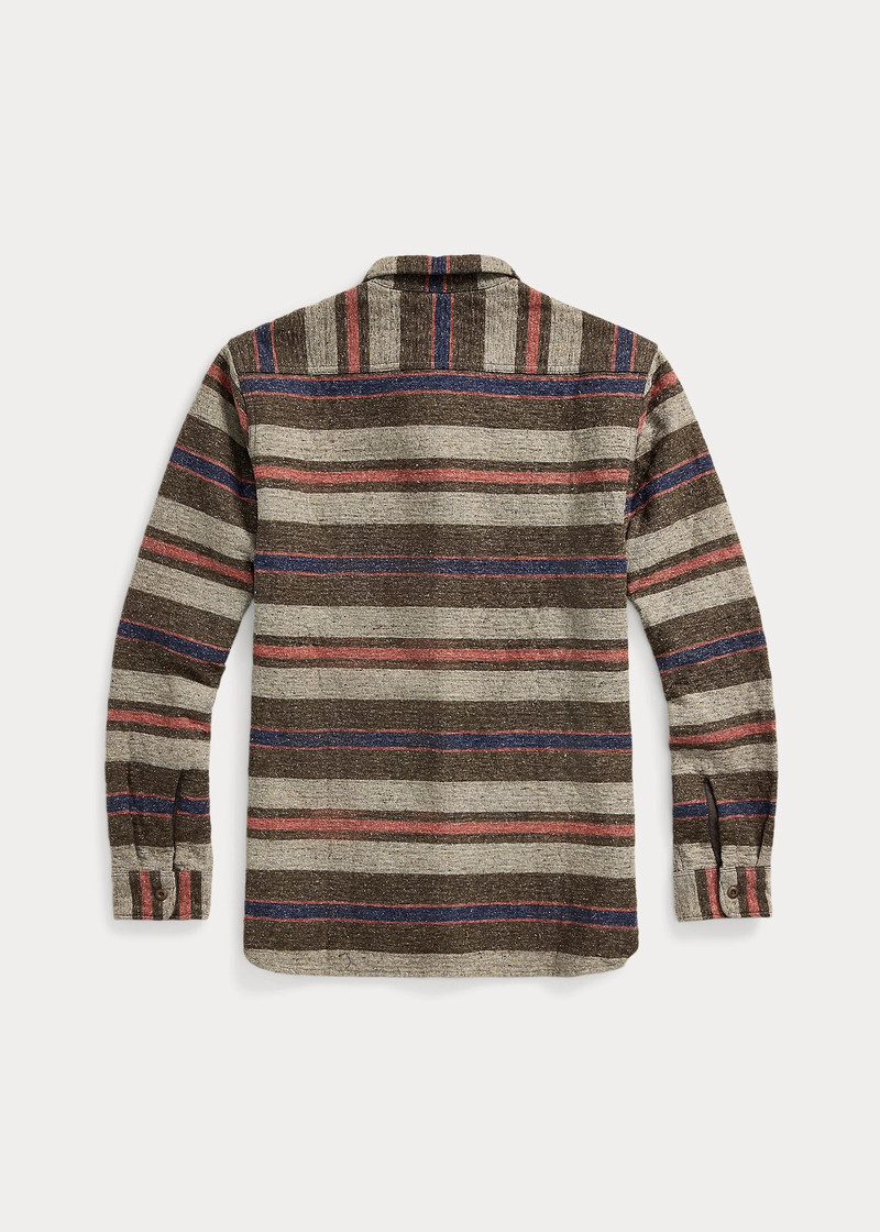 RRL by Ralph Lauren Striped Double Cloth Workshirt outlook