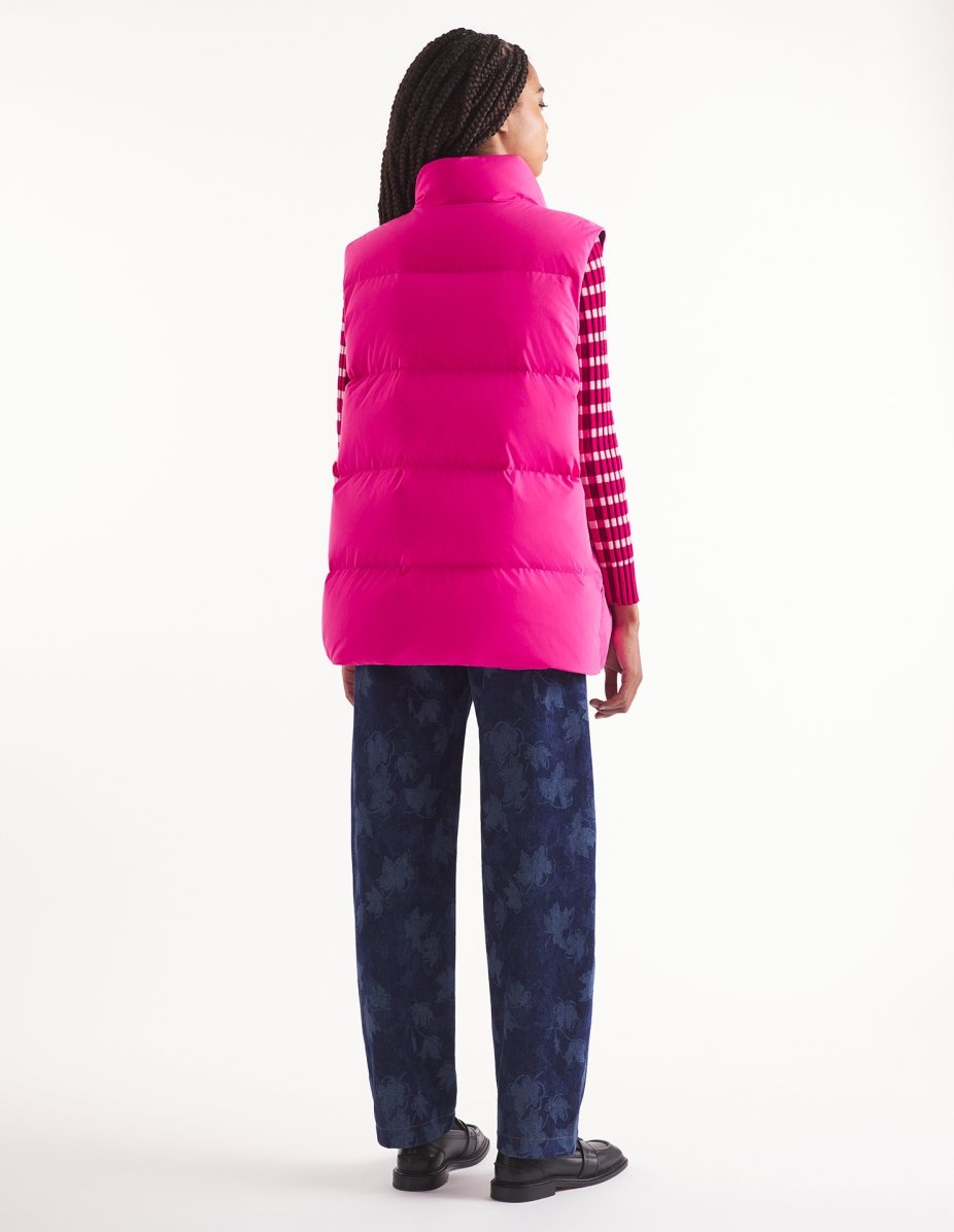 LONG SLEEVELESS PUFFER VEST - 5