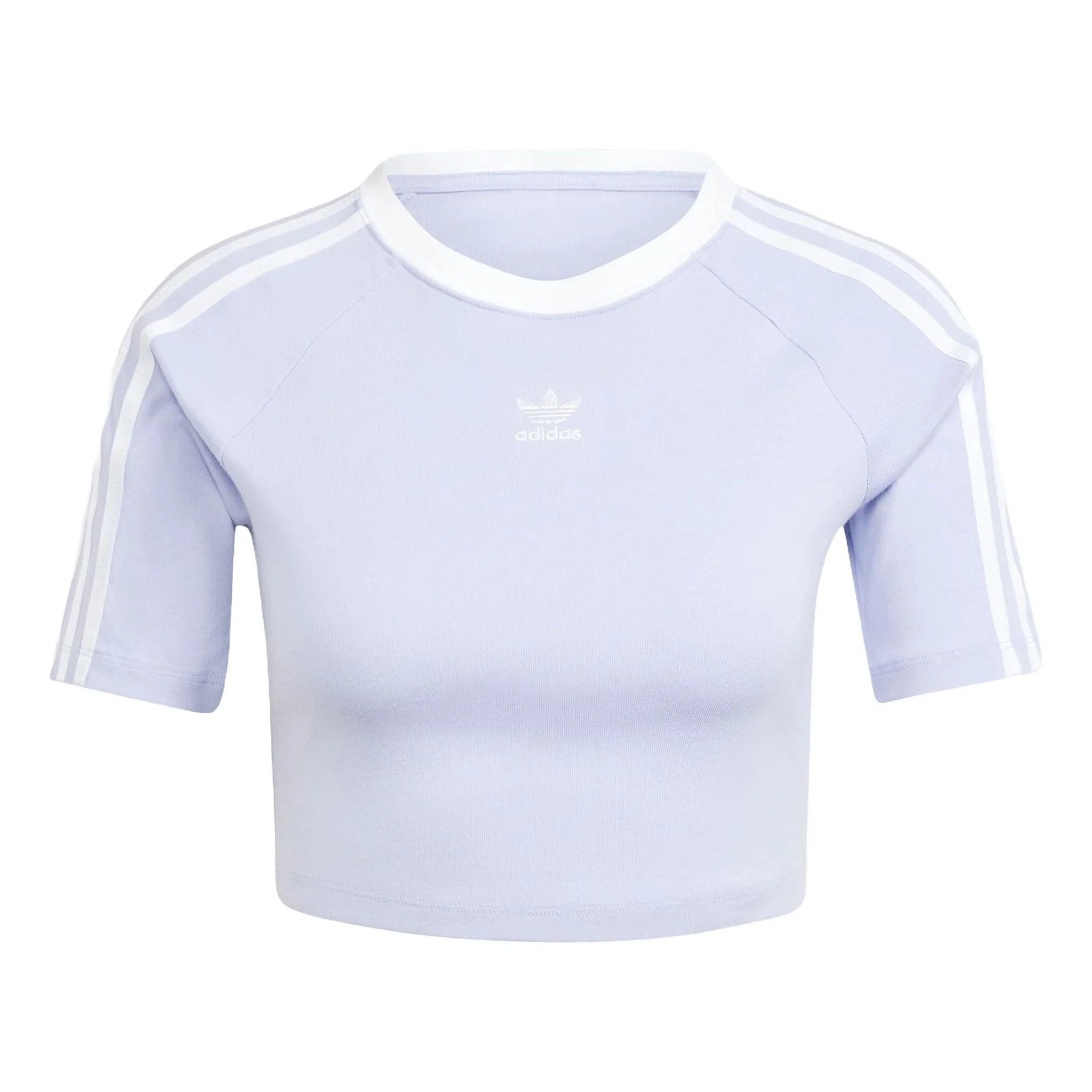 (WMNS) adidas Adicolor 3-Stripes Baby T-shirt Asia Sizing 'Violet Tone' IP0658 - 1
