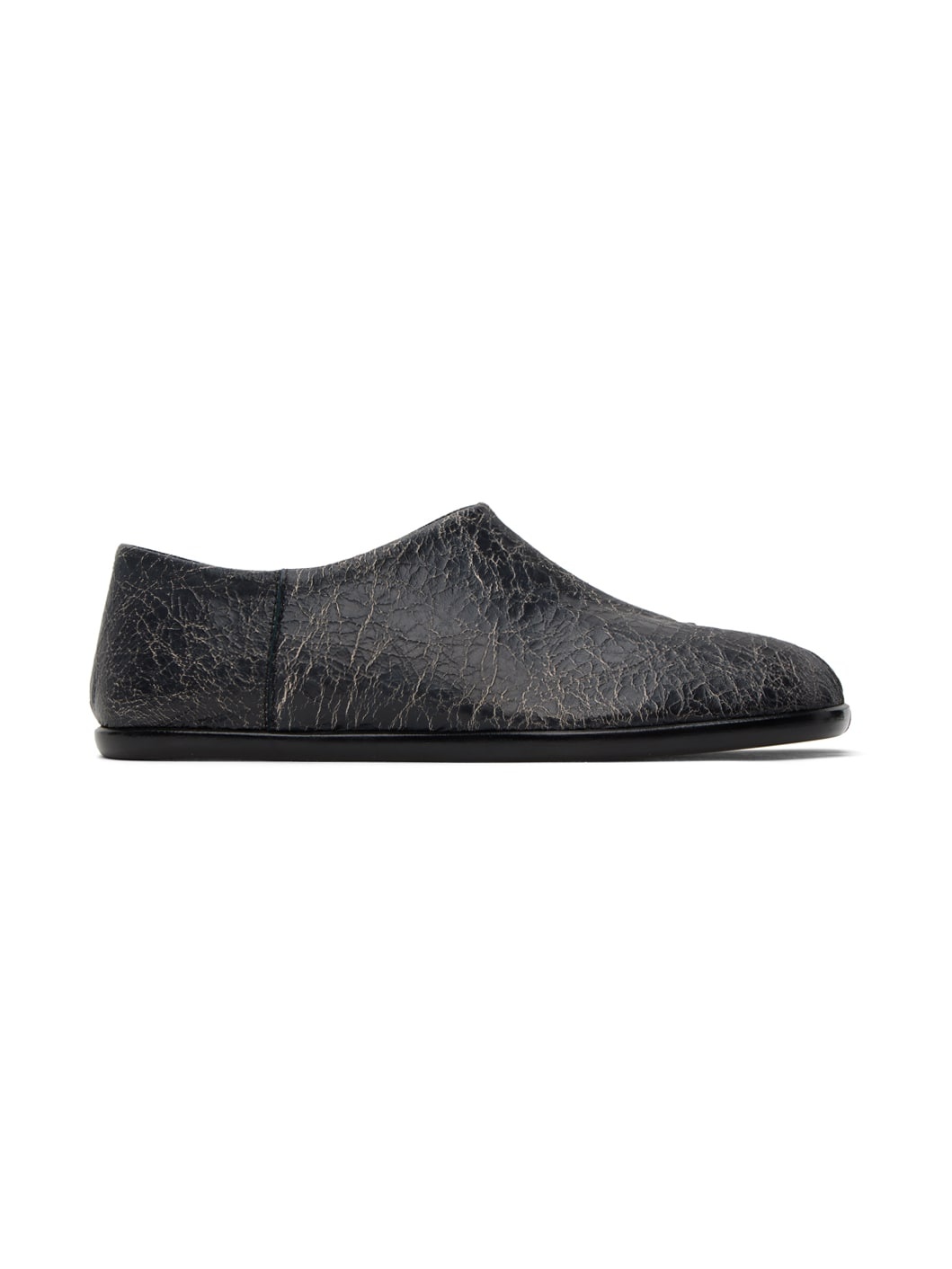 Black Tabi Babouches Loafers - 1