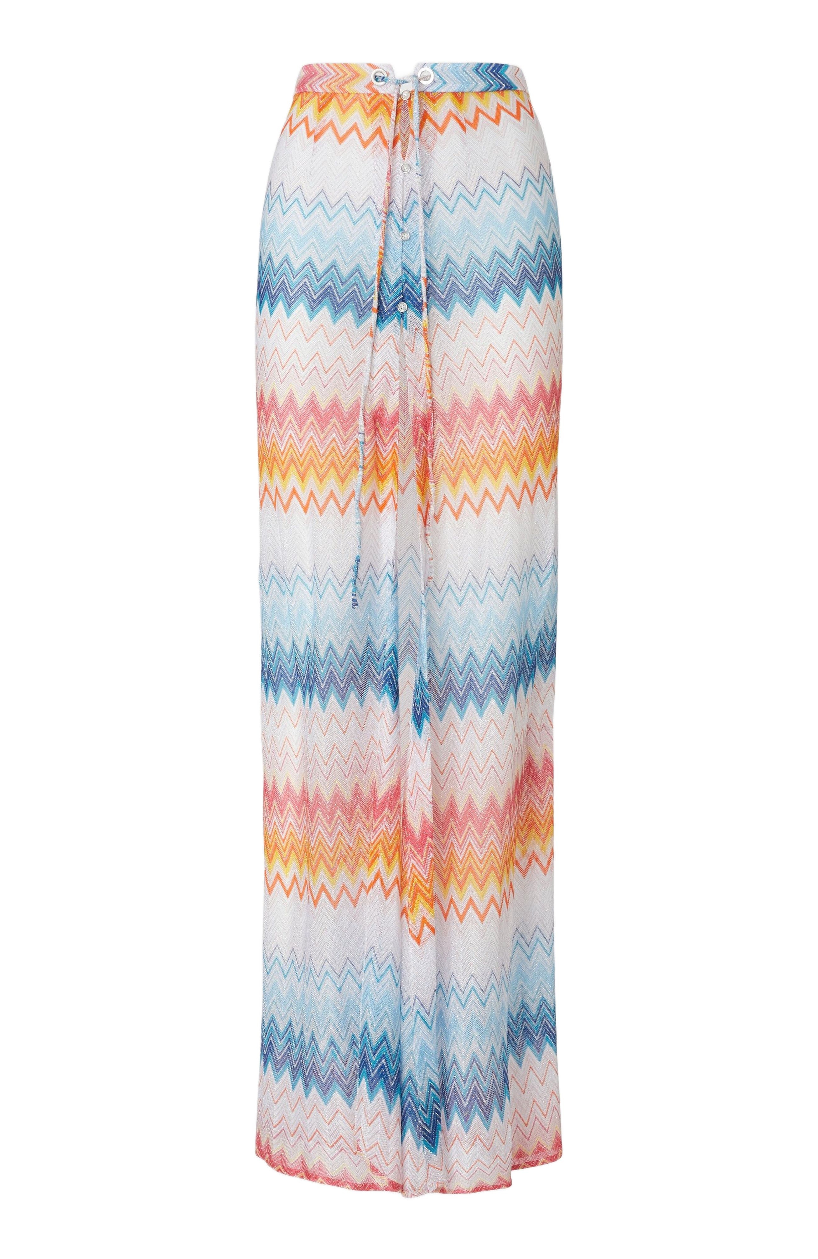 Missoni Long Skirt In Zig Zag Lamé Viscose Blend With Drawstring in Multicoloured at Nordstrom - 2