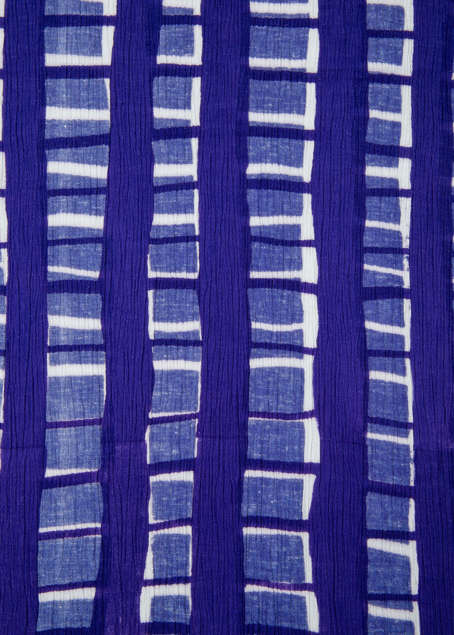 Cotton 'Hand Drawn Check' Scarf - 3