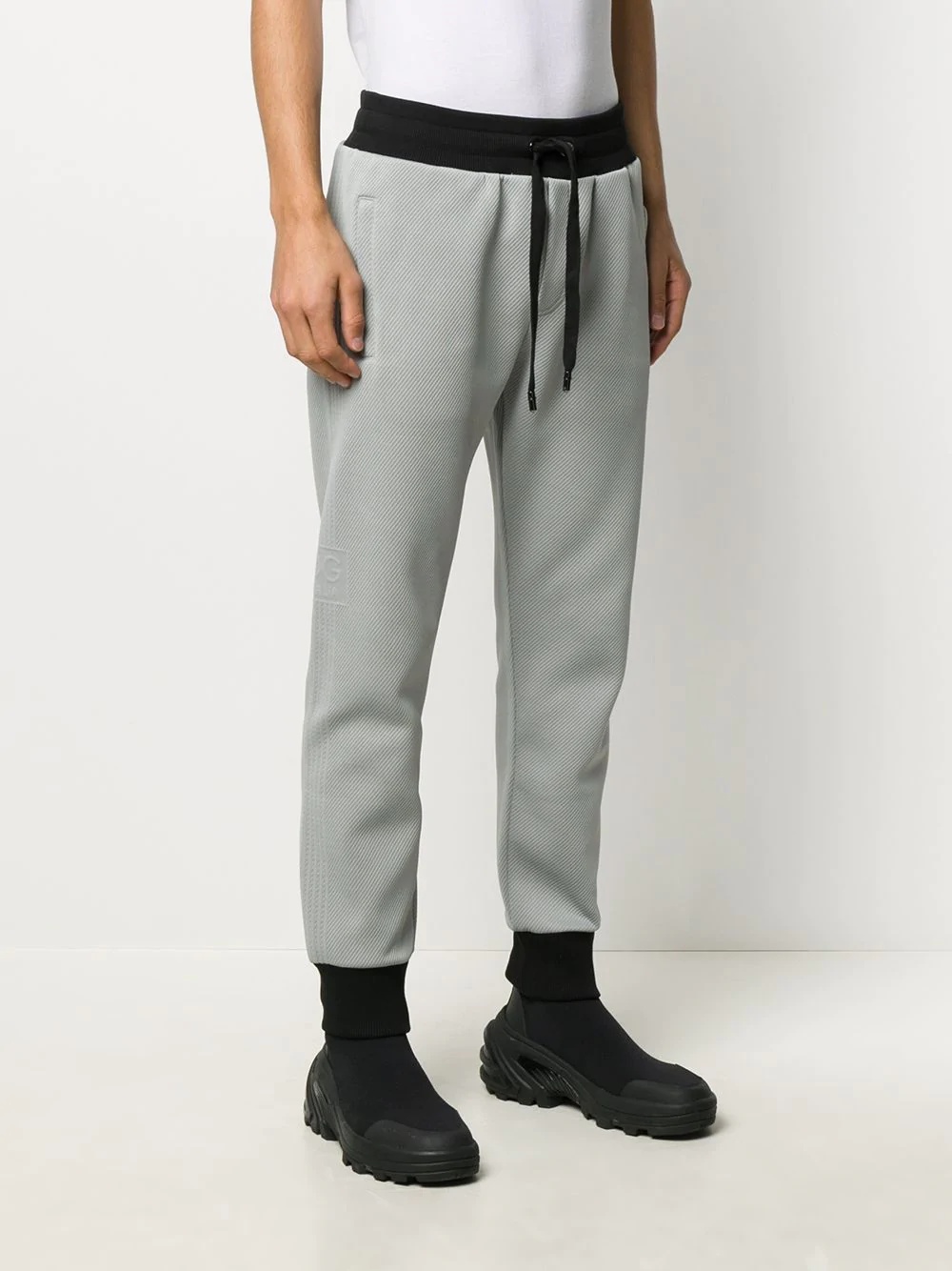 tapered cuff jogging trousers - 3