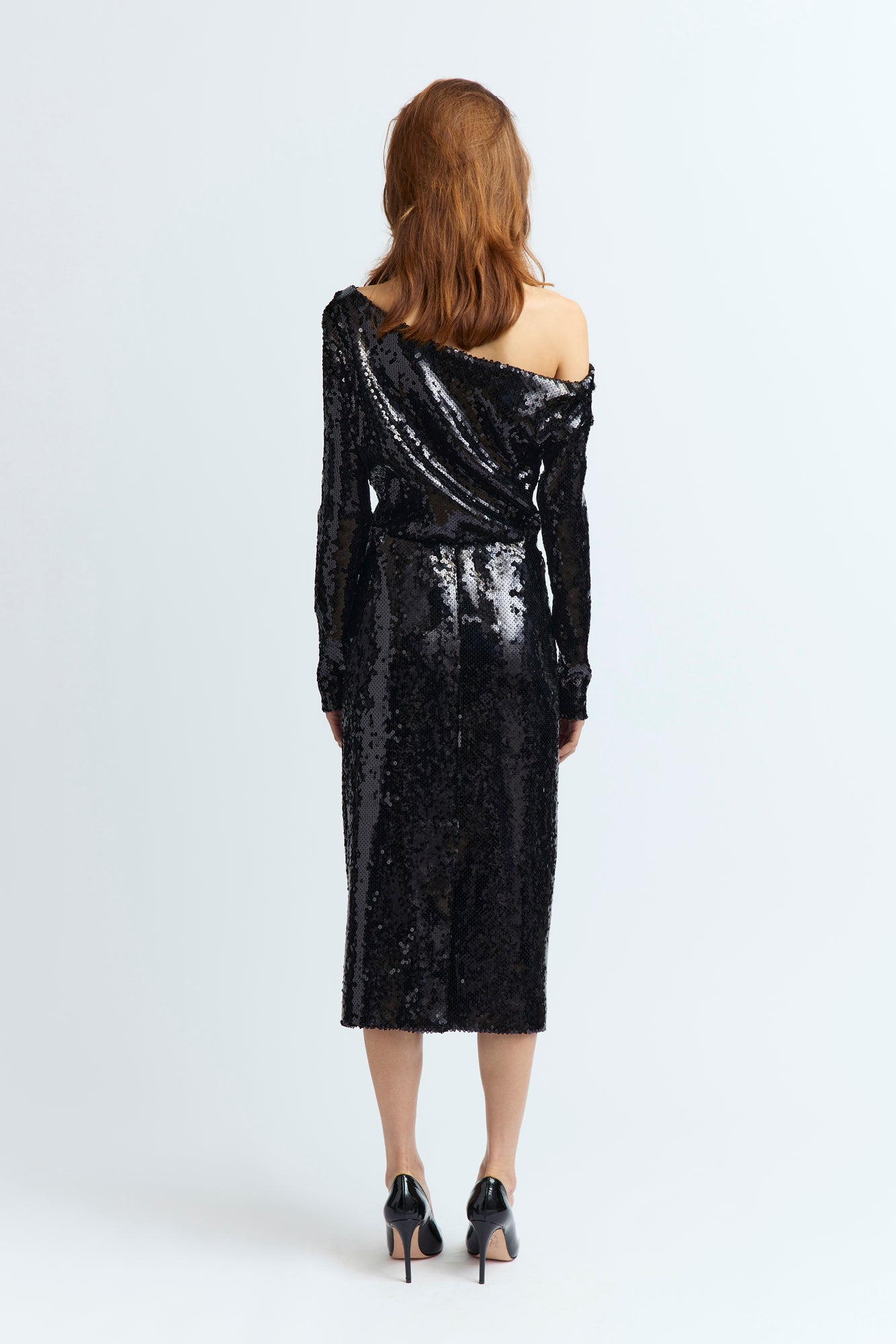 DANAE MIDI DRESS IN SEQUIN - 5