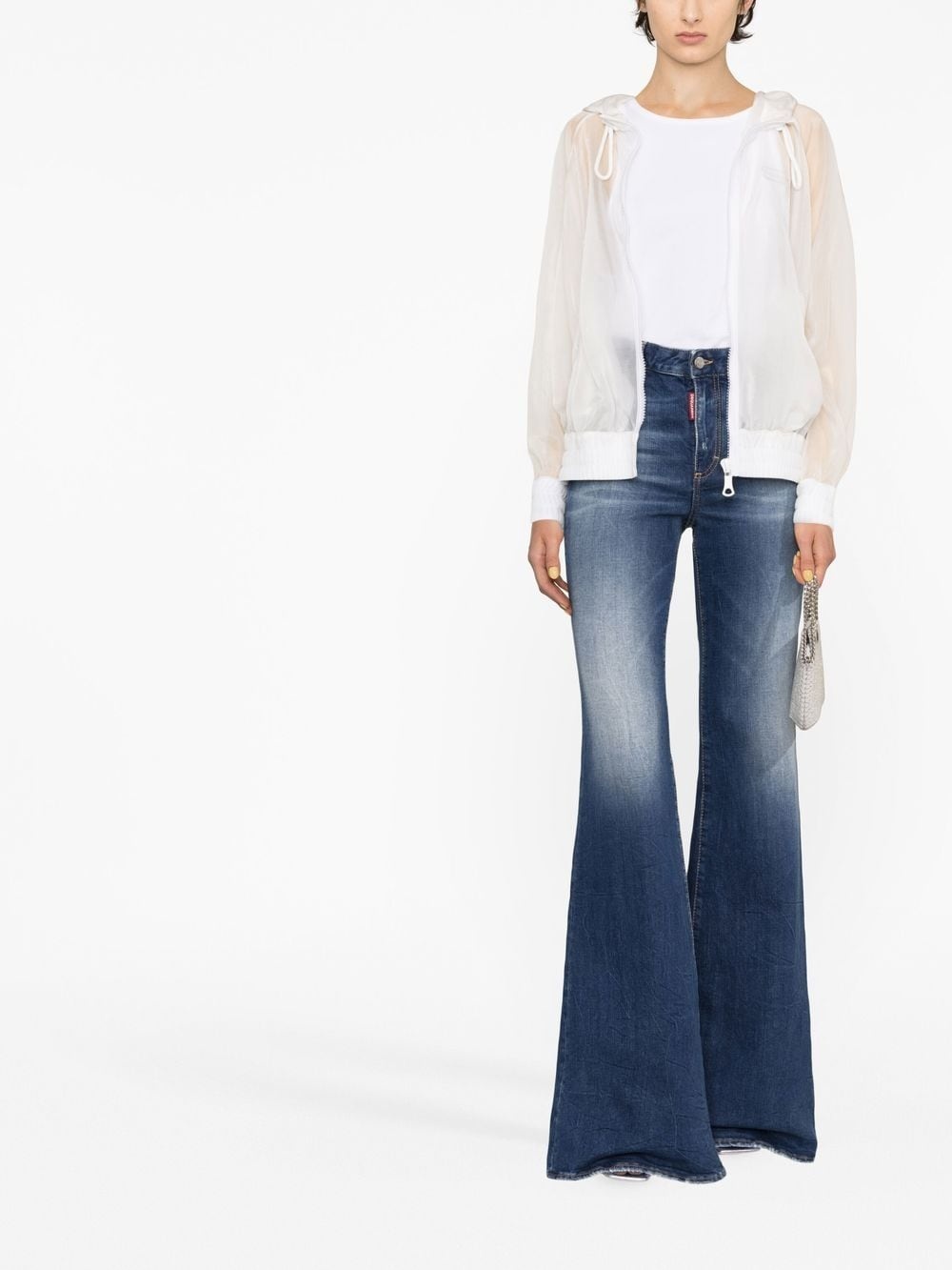 flared denim jeans - 2