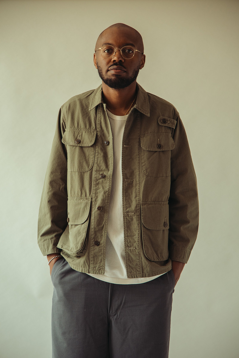PHIGVEL MAKERS Co. Poplin Cloth Utility Jacket - Faded Olive outlook