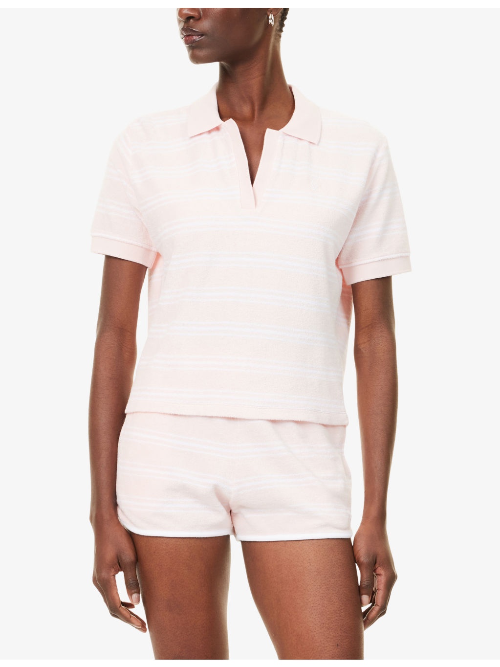 SRC Terry Striped Cotton Polo Shirt - 3