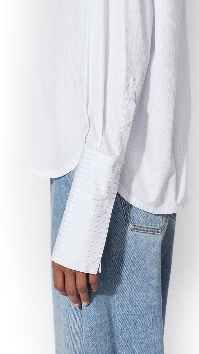 RUCHED POPLIN BLOUSE 4