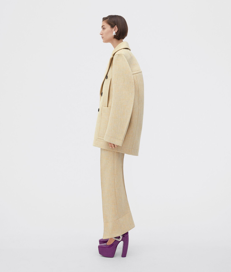 Bottega Veneta Curved Shape Double Wool Coat outlook