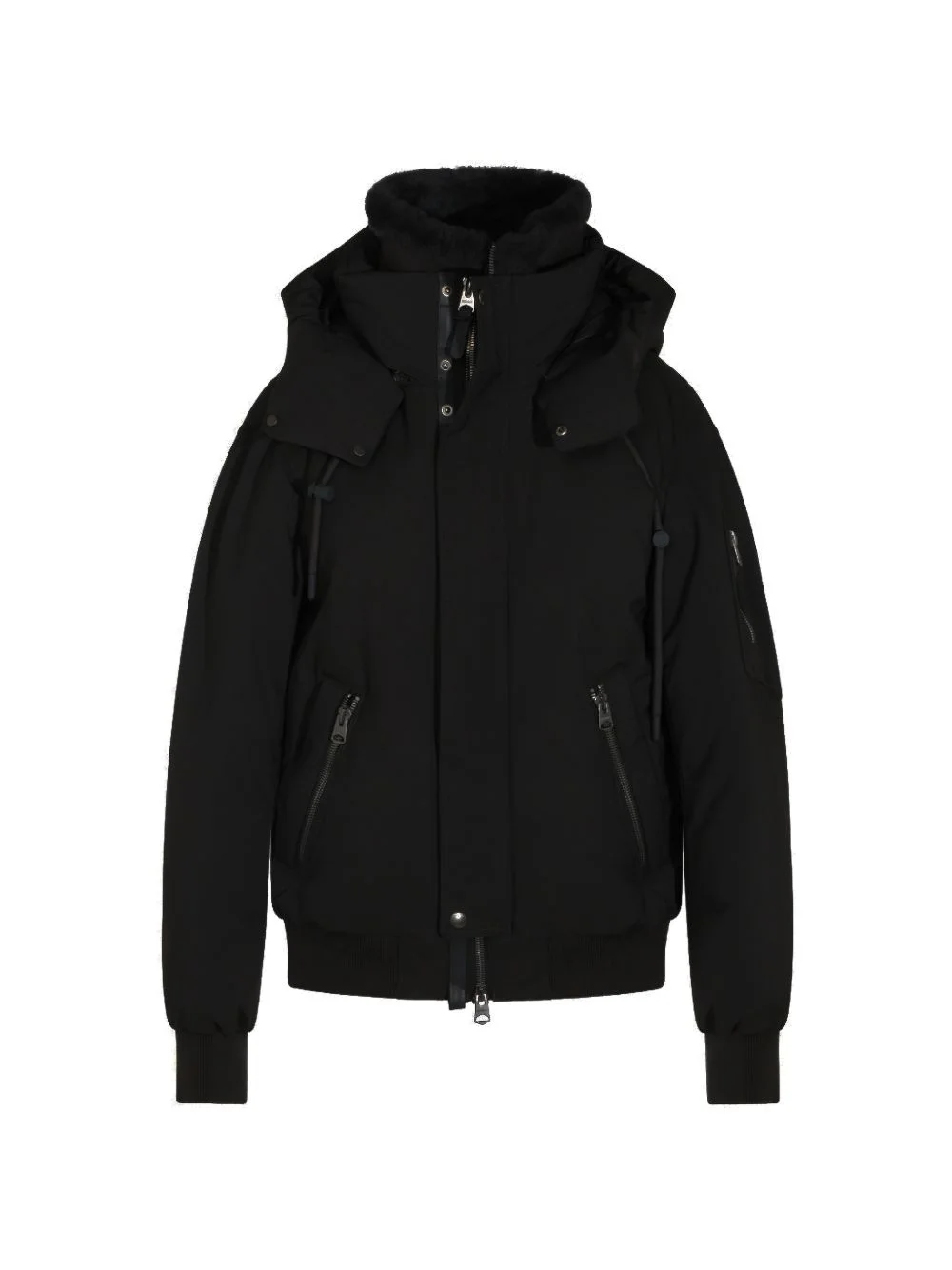quilted hooded jacket - 1