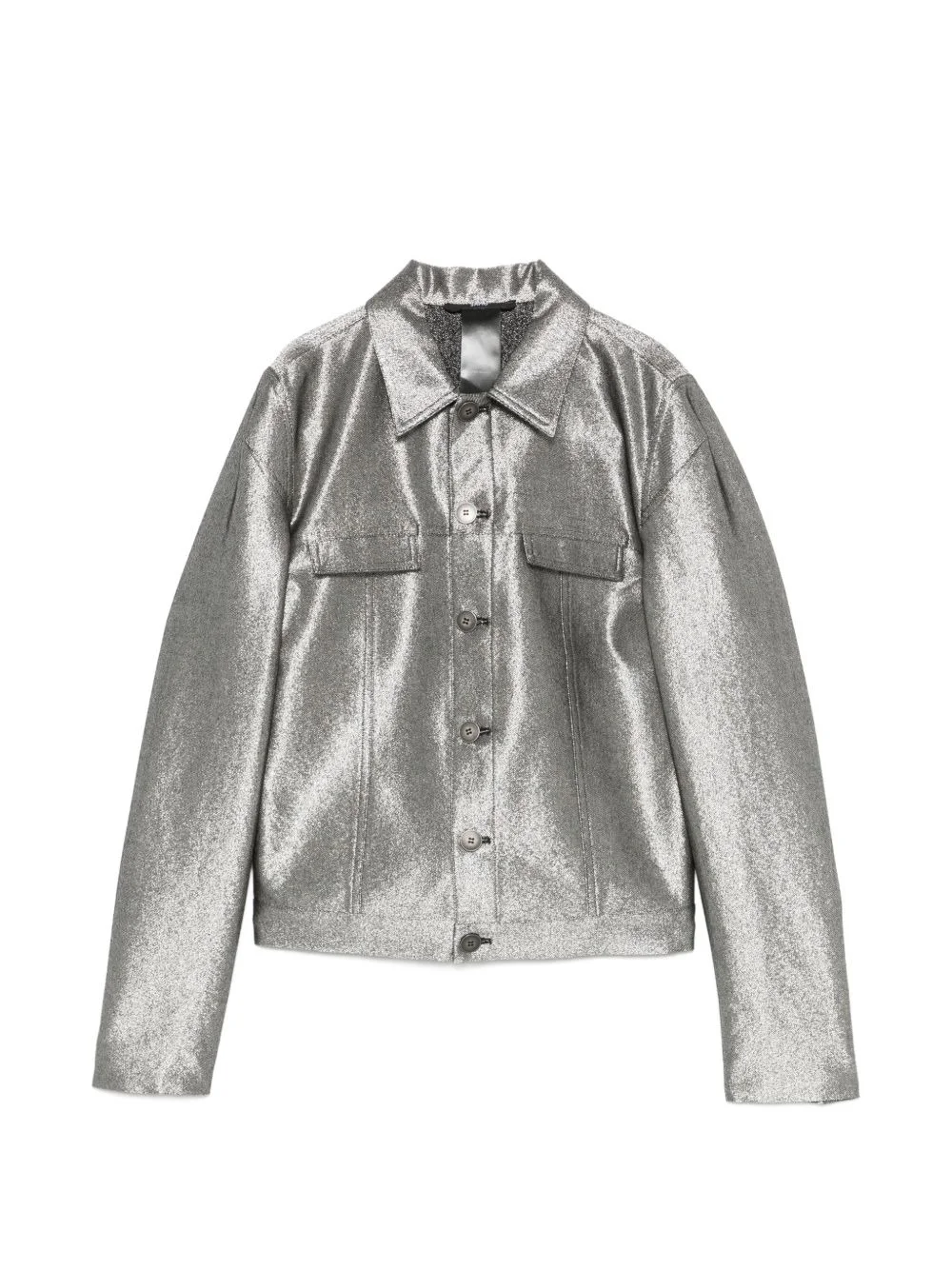 metallic-finish jacket - 1