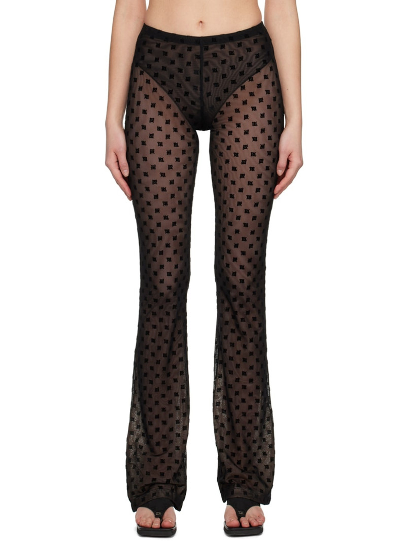 Black Monogram Trousers - 1